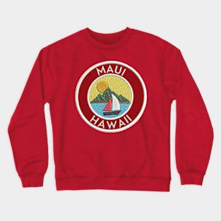 Maui Hawaii Patch Crewneck Sweatshirt